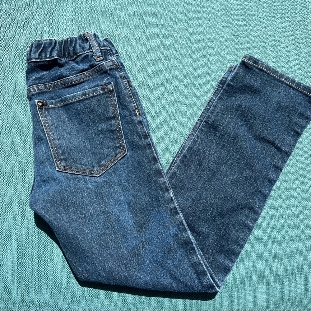 H&M Boys Blue Jeans Denim SZ 7-8 Slim Fit